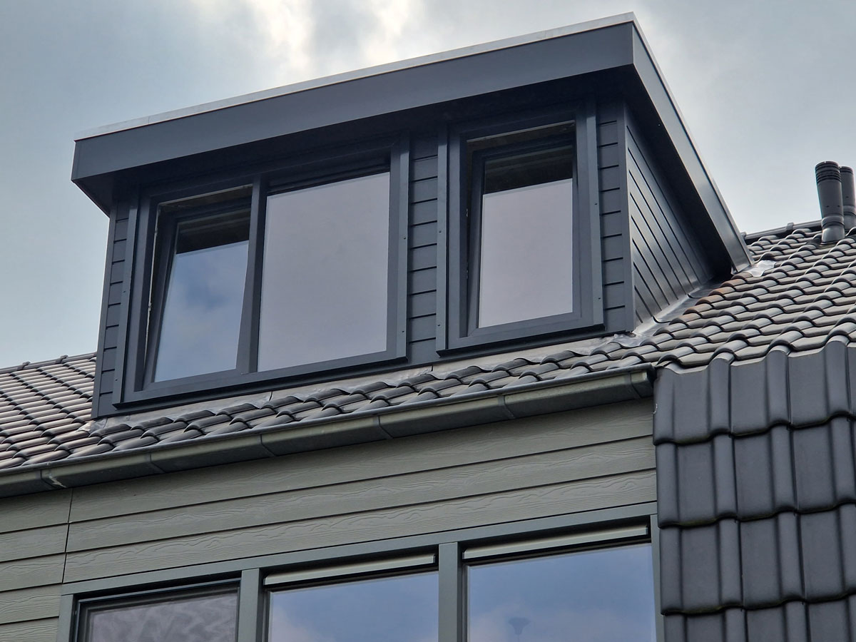 Kunststof dakkapel Amstelveen met keralit rabatdelen